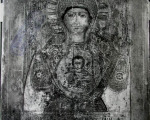Ruski majstor: Bogorodica sa Hristom (Znamenja) XVIII v, tempera na dasci, 29 X 31,7 X 1,5 cm